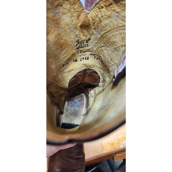 Tony Lama 2988 Cowboy Boots Mens 8.5 D Read See Pictures main image 12